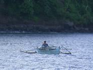 A fisherman, unusual to be seen in the day.Billions of them at night