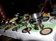 the buffet table